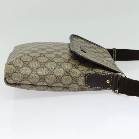 GUCCI GG Supreme Shoulder Bag PVC Beige Silver 223666 Auth ep10673 - Picture 6 of 16